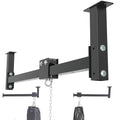 42'' Heavy Bag Wall Mount Roller Hanger for Punching Bags Up to 300 LBS - Easy Adjust, Quiet Operation