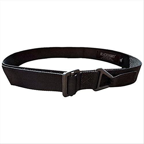BLACKHAWK CQB/Rigger's Belt Black Medium - Parachute-Grade Buckles & 1.75" Webbing