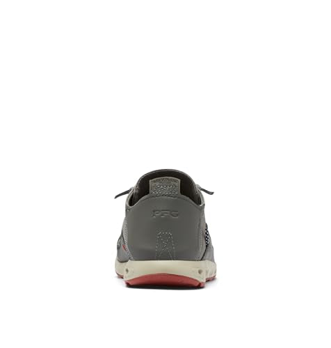 Columbia Men's Bahama Vent Relaxed Boat Shoe - City Grey, Vintage Red 10.5