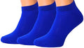 Unisex Thin Cotton Athletic Ankle Socks Medium Blue for Men Women Running Breathable Dry Fit Low Cut Golf Socks