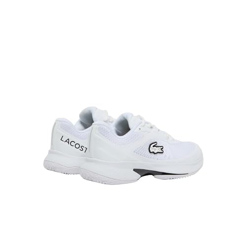 Lacoste Women's Tech Point Tennis Shoes 7.5 White/White - Comfortable Athletic Footwear