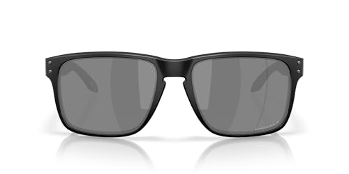 Men's Rectangular Sunglasses with Polarized Lenses - Matte Black, 61mm