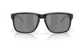 Men's Rectangular Sunglasses with Polarized Lenses - Matte Black, 61mm