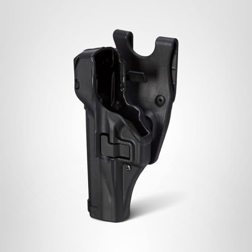 BLACKHAWK SERPA Level 3 Auto Lock Duty Matte Finish Holster, Size 00, Left Hand (Glock 17/19/22/23/31/32)