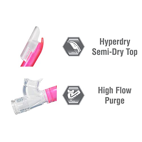 Youth Mini-Kleio Hyperdry Snorkel Mask - Small Clear Pink