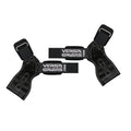 Versa Gripps XTreme Wrist Straps Onyx Large 7-1/8 - 8 Inch - Heavy-Duty Weightlifting Support