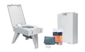 Portable Folding Toilet with WAG Bag Disposables for Camping & Emergency Use