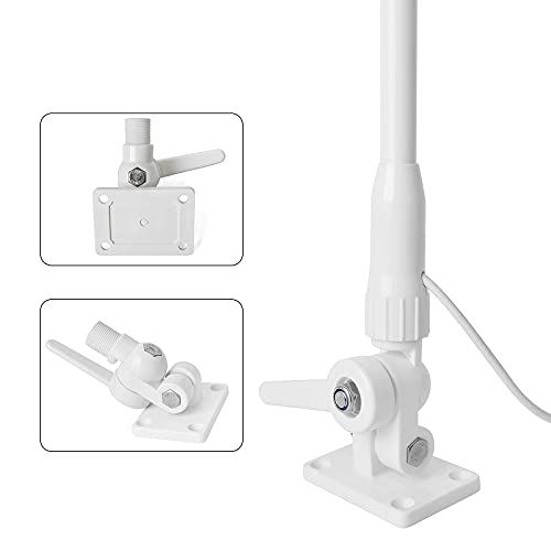 UAYESOK 48 Inch Fiberglass Marine VHF Antenna with 7m Coax Cable