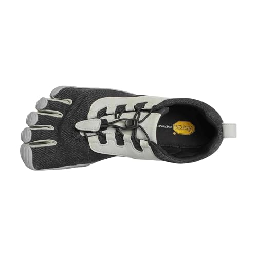 Vibram Women's FiveFingers V-Run Retro Barefoot Road Running Shoe Black/Grey 7-7.5