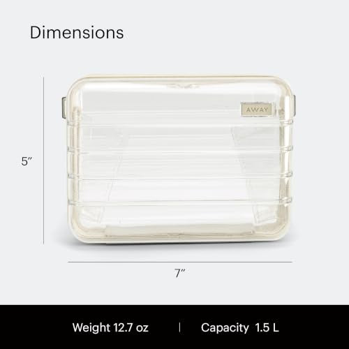 Salt White Away Stadium Bag - Clear Crossbody Purse, Stadium-Approved
