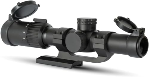 Monstrum Banshee 1-6x24 LPVO Rifle Scope with BDC B1 Reticle & Offset Mount - Black
