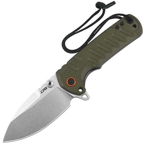 CJRB Tundra Green Pocket Knife with D2 Steel Blade & G10 Handle