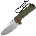 CJRB Tundra Green Pocket Knife with D2 Steel Blade & G10 Handle