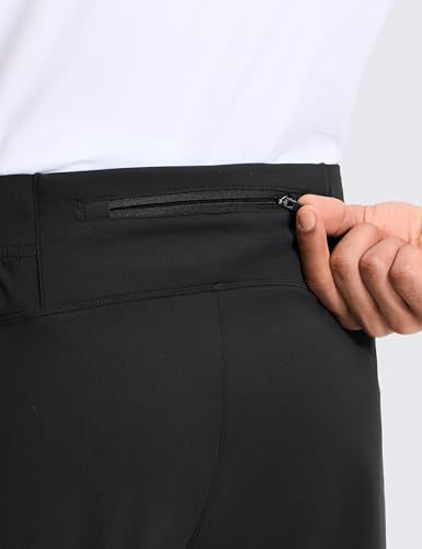 CRZ YOGA 4-Way Stretch Workout Pants - Medium Black 30"