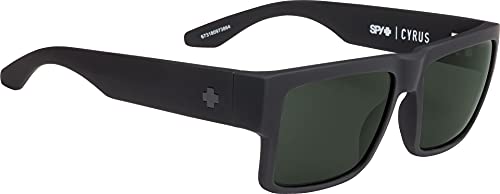 Square Sunglasses with Color Contrast & Polarized Lenses - Matte Black, Happy Bronze & Green Mirror