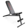 Marcy Adjustable Multi-Position Utility Bench Black Red for Home Gym