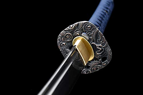 Damascus Steel Samurai Sword Katana Hand-Forged Traditional 40.5in Blade