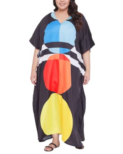 Plus Size Beach Caftan Dress for Women - Summer Maxi Cover Up