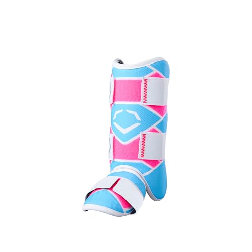 EvoShield SRZ-2 Youth Batter’s Leg Guard Pink/Blue Gel-to-Shell Tech