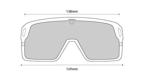 Spy Optic Monolith, Cylindrical Shield Sunglasses, Color and Contrast Enhancing Lenses, Matte Teal - Happy Gray Green Dark Blue Spectra Mirror Lenses