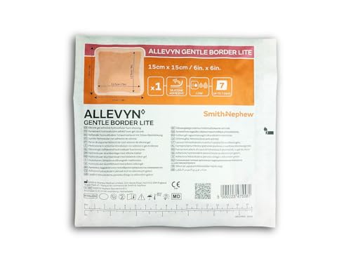 Allevyn Gentle Border Lite Foam Wound Dressing Pack of 10 - Sensitive Skin Friendly