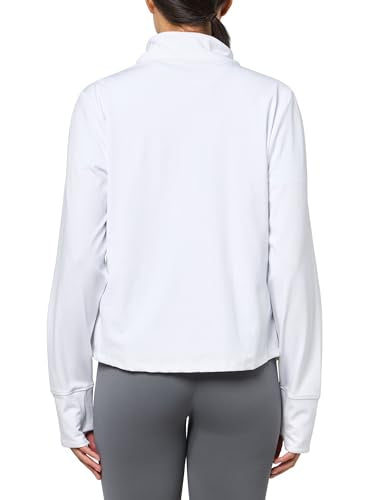 Under Armour Women's Movement Full Zip Jacket - Large, White, Metallic Silver