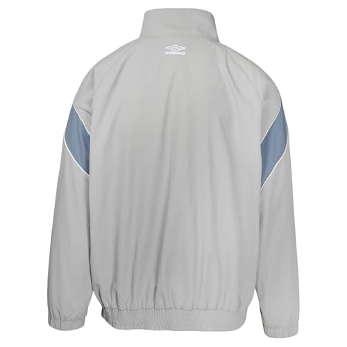 Umbro Men's Relaxed Track Jacket - Pearl Blue / Blue Mirage / Brillant White, Medium
