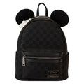 Loungefly Disney Mickey Mouse Checkered Mini Backpack - Vegan Leather, Adjustable Straps