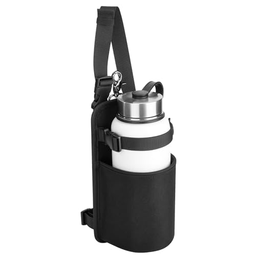 Water Bottle Holder for Horse Saddles Nylon Saddle Water Bottle Carrier with Metal Clip