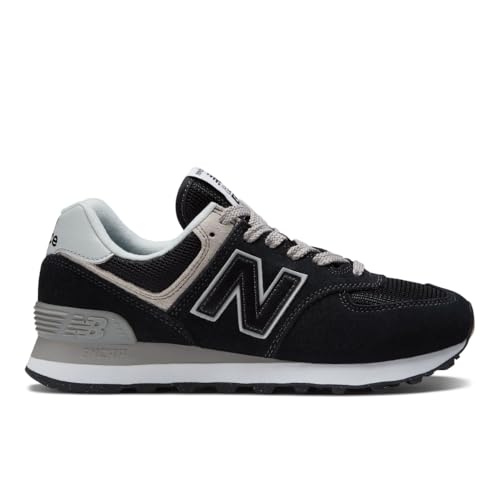 New Balance Women's 574 Core Sneakers 10.5 Wide Black/Nb White