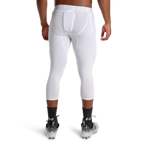 Under Armour Gameday Pro 7-Pad Football Compression Tights Medium White - Adult