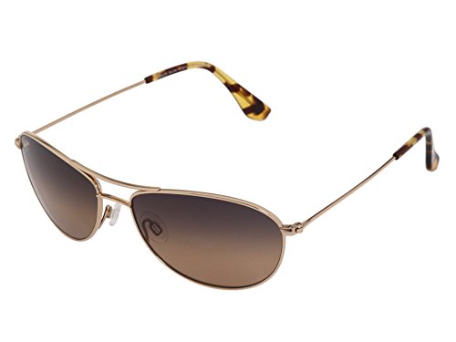 Polarized Baby Beach Aviator Sunglasses - Gold Bronze 57mm Variation