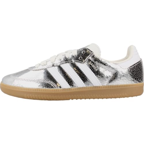 adidas Samba OG Women's Metallic Silver Sneakers Size 6.5