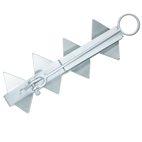 25LBS Galvanized Folding Boat Anchor for Offshore and Seafloor Stability