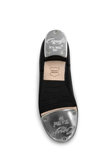 Capezio Cadence Tap Shoes for Women - Black, 8, Leather Soles, Toe & Heel Taps, Lightweight Professional Dance Shoes