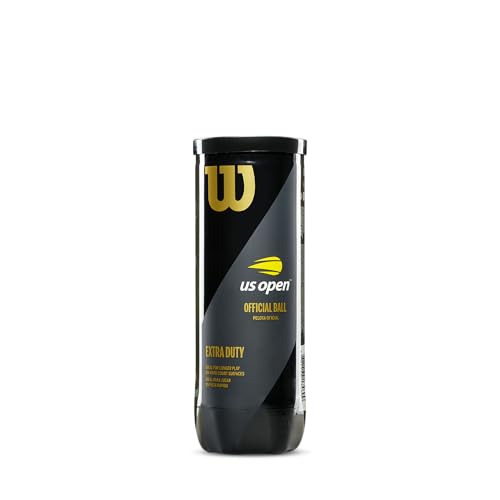 Wilson US Open Extra Duty Tennis Balls - 12 Cans (36 Balls) - Tournament Grade, Durable for Competitive Play