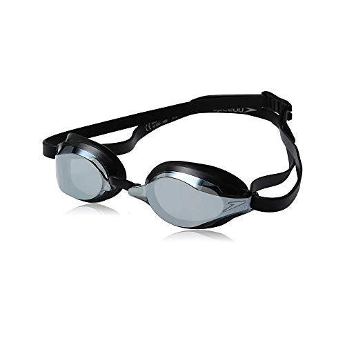 Speedo Speed Socket 2.0 Swim Goggle Black Silver Mirrored - Anti-Fog UV Protection