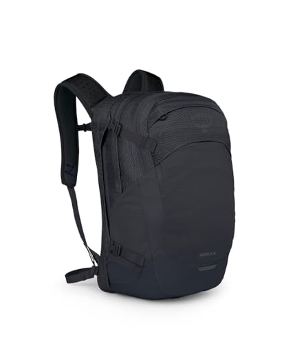Osprey Nebula Commuter Backpack - Black, 32L, Recycled Nylon, TSA Laptop Sleeve