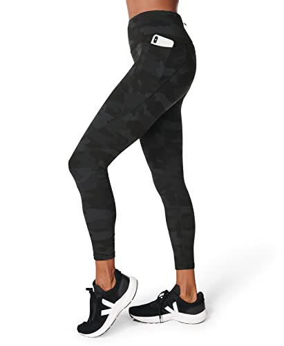 Sweaty Betty Women's Power 7/8 Workout Leggings with Side Pockets - Large Black Nubuck