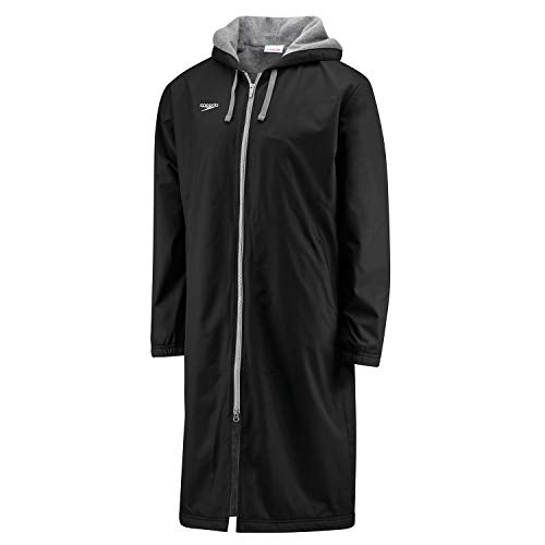 Speedo Unisex Adult Parka Jacket Medium Black Fleece Lined Water-Resistant