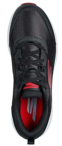 Skechers Men's Max Fairway 4 Golf Shoes - Black Red, Spikeless Water-Resistant Golf Sneakers