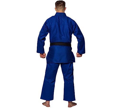 Kids & Adults Fuji Single Weave Judo Gi Uniform - Blue 4