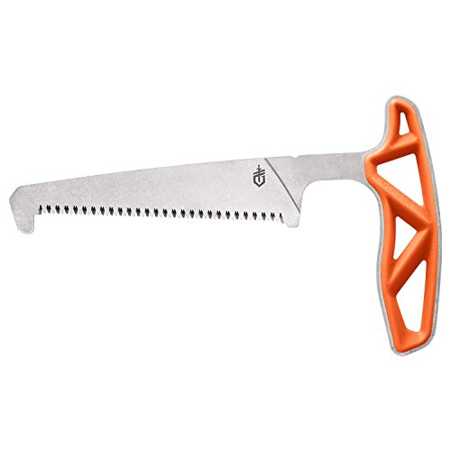 Lightweight Camping Hunting Saw with Sheath - Orange, 7.55 Inch