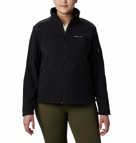 Women's Lightweight Fleece Jacket - Black, Medium, Zip Pockets & Adjustable Hem