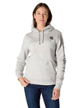Carhartt Women's Iconic Clarksburg Logo Sweatshirt - X-Small Asphalt Heather Nep