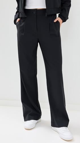 Women's Wide Leg Trousers - Black, Small, Comfortable Yoga & Casual Pants