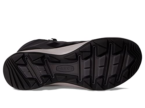 KEEN Terradora Flex Mid Waterproof Hiking Boots - 7.5 Black & Steel Grey