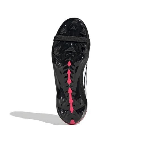 adidas Kids' League Predator Fold-Over Tongue Soccer Sneakers - Big Kid, Black/White/Lucid Red