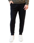 Men's Ultra Soft Jogger Pants with Zippered Back Pocket - Large Black