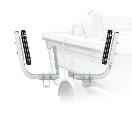 18.5-Inch Roller-Style Boat Trailer Guide Poles with Adjustable Width - L Shape, 2PCS